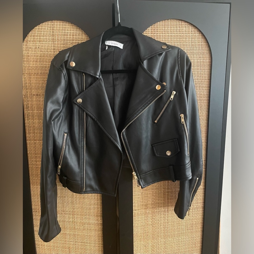 Faux leather jacket